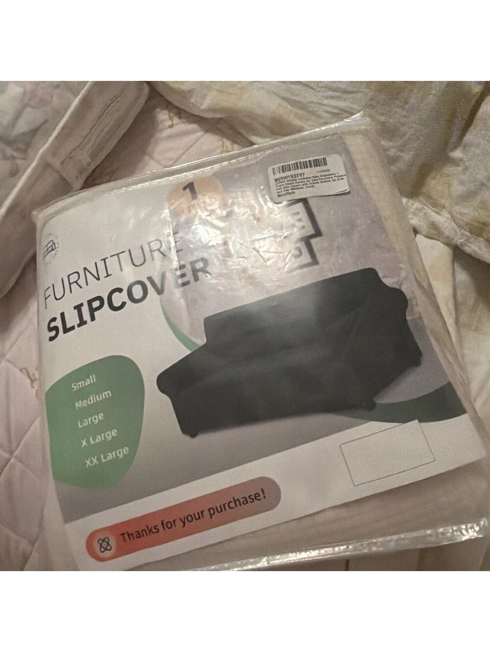 Lurka Stretch Sofa Cover Spandex Non Slip Couch Pad Medium Ivory 79